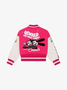 Product Label, Embroidered Patches, Givenchy, Varsity Jacket, Coats Jackets, Stripes, Pink, White, Quick Saves