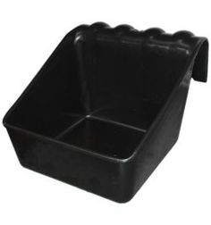 a black plastic container with three compartments