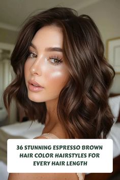 21 Stunning Espresso Brown Hair Color Hairstyles for Every Hair Length #haircuts