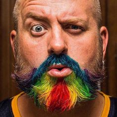 Crazy Beard, Glitter Beards, Red Beard, Beard Look, Body Modification