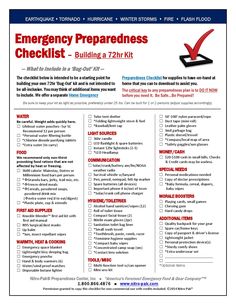 72hr Emergency Kit, 72 Hour Kits Checklist, Tornado Bag, Apocalypse Checklist, Emergency Preparedness Kit List, Emergency Checklist, Emergency Preparedness Checklist, 72 Hour Emergency Kit, Survival Skills Emergency Preparedness