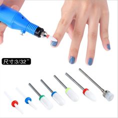 7 Pcs Ceramic Nail Drill Bits Set Electric File Manicure Pedicure Nail Art Tools Head Ceramic, Nail Drill Accessories, Cheap Nail Art, Nail Drill Bits, Electric Nail File, Cheap Nail, Nail Drill Machine, Drilling Machine, Pedicure Nail Art