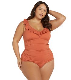 Artesands is an Australian brand that specializes in sizing for a curvy figure. The sizing is unique and different than typical American 'plus sizes' allowing for a bit of extra room where you need it. Please look at the sizing guide to find your perfect fit! Measuring your body accurately is important to make sure you order the best fitting swimsuit possible for your size and body shape. Features Fits cup sizes D - G Wirefree comfort Adjustable wide shoulder straps for extra comfort and support Full body powermesh lining Frill V neckline Soft touch, high stretch swim fabric Front ruching Details Fabric: 89% Nylon / 11% Elastane Care: Hand wash in cold water immediately after wear Closure: Pull on Chlorine Resistant: No Back Style: Mid back Adjustable: Yes Cup Support: Wire-free with inter Cup Sizes, Extra Room, Tankini Top, Body Shape, No Frills, Body Shapes, Full Body, Shoulder Straps, Tankini