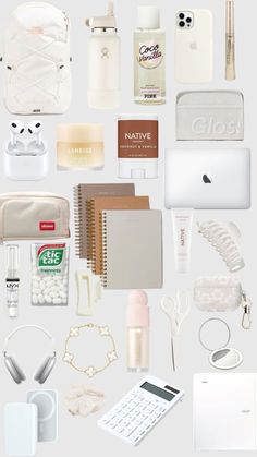 the contents of an apple product displayed on a white background