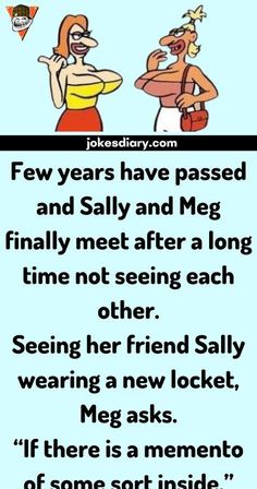 two cartoon characters with text that reads, few years have passed and sally and meg finally meet after a long time not seeing each other