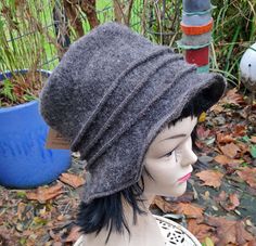 This hat is made of 100% virgin wool from the sheep from Faeroer Islands. Wool walk on the outside, lined with cotton on the inside. onesize Eye-catcher! Winter Outdoor Felt Hat With Short Brim, Winter Wool Cloche Felt Hat, Winter Wool Cloche Hat, Curved Brim Felt Hat For Winter Outdoor, Winter Curved Brim Felt Hat For Outdoor, Winter Outdoor Felt Hat With Curved Brim, Wool Brimmed Cloche Hat For Winter, Winter Wool Brimmed Cloche Hat, Fitted Hats For Outdoor Fall Activities