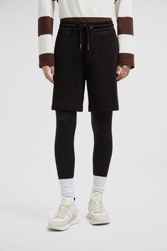 Crafted from cotton fleece, these shorts are designed for day-long comfort. Finished with an adjustable waistband and a discrete logo on the hem, they can be effortlessly paired with the matching hoodie. Athleisure Sweatpants With Built-in Shorts, Athleisure Short Sweatpants For Loungewear, Short Athleisure Sweatpants For Loungewear, Athleisure Cotton Sweatpants With Built-in Shorts, Sporty Short Sweatpants For Loungewear, Black Shorts With Ribbed Waistband For Loungewear, Sporty Cotton Sweatpants With Built-in Shorts, Athleisure Streetwear Short Sweatpants, Athleisure Sweatpants For Streetwear