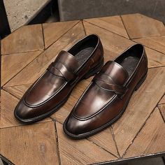 Category:Loafers Slip-Ons; Upper Materials:Faux Leather; Season:Fall,Spring; Gender:Men's; Toe Shape:Square Toe; Style:British,Business,Casual; Outsole Materials:Rubber; Occasion:Outdoor,Daily; Closure Type:Loafer; Function:Breathable; Pattern:Solid Colored; Listing Date:04/10/2023; 2023 Trends:Leather Loafers; Foot Length:; SizeChart1_ID:2:175103; Size chart date source:Provided by Supplier.; US Size:; UK Size:14.5; EU Size:50 Business Slip-on Faux Leather Shoes, Formal Brown Faux Leather Dress Shoes, Formal Brown Faux Leather Oxfords, Brown Faux Leather Oxfords For Formal Occasions, Brown Faux Leather Oxfords For Business, Brown Faux Leather Dress Shoes For Formal Occasions, Brown Faux Leather Business Oxfords, Formal Faux Leather Shoes For Fall, Fall Formal Faux Leather Shoes