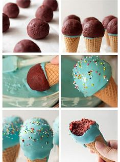 how to make cupcakes with ice cream and sprinkles on them