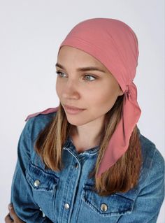 This headwear is made of the highest quality cotton and elastic fabric (jersey). High-quality fabric will not cause allergies or otherwise irritate the skin. Very good quality and it goes with everything you wear. Perfect for women who have lost hair after chemotherapy or radiation treatment. Really easy to put on. Turban size universal Cotton 95%, elastan 5% Washing instructions: hand wash only. If you have any question, we will be happy to answer you I invite you to visit my shop and see more: Cotton Head Scarf, Head Scarf Tying, Chemo Headwear, Turban Headwrap, Lost Hair, Turban Hat, Turban Headbands, Elastic Fabric, Head Covering