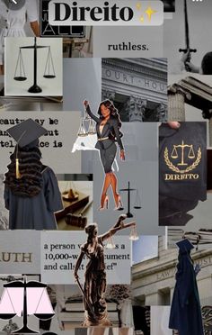 a collage of images with the words directo and pictures of women in law