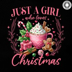 a christmas t - shirt with a hot chocolate drink and candy canes on it