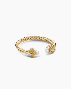 Renaissance Ring in 18K Yellow Gold with Pearls and Diamonds, 2.3mm Design Vocabulary, David Yurman Ring, Rare Gemstones, Girly Jewelry, Color Ring, Christmas 2024, Jewelry Inspo, Dream Jewelry