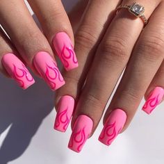 Y2k pink nails Gel nails, Pink nails, Long acrylic nails Makeup Zombie, Smink Inspiration, Her Nails, Y2k Nails, Summer Acrylic Nails, Pink Acrylic Nails, Fire Nails, Pretty Acrylic Nails, Dope Nails