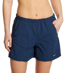 Enjoy your favorite outdoor activities in these solid-colored shorts. Right side pocket has key loop. An improved version of the classic Baggies short with higher rise, and simplified waistband stitching. Brushed elastic band is sewn along inner waist for a secure fit. Inner waist has knitted grommets with flat, woven drawstring. Off-set pockets have mesh lining for drainage and hold small items, like a card or key. Right pocket has corded key loop. Lower left leg has Patagonia logo tag. Shorts Patagonia Sports Shorts With Pockets, Patagonia Moisture-wicking Shorts For Outdoor Activities, Patagonia Outdoor Moisture-wicking Shorts, Patagonia Moisture-wicking Summer Bottoms, Patagonia Moisture-wicking Sports Shorts, Patagonia Bottoms With Built-in Shorts For Outdoor Activities, Patagonia Nylon Shorts For Outdoor Activities, Patagonia Nylon Shorts For Outdoor, Patagonia Nylon Outdoor Shorts