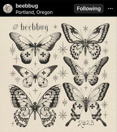 an image of butterflies on a cell phone with the caption beebug portland, oregon