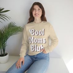 Join the Cool Moms Club with our trendy and stylish t-shirt! Made for all the cool moms out there who are killing it every day. This cool mom shirt is perfect for new moms, seasoned moms, or any mom who wants to show off their coolness. With a comfortable fit and stylish design, this tee is perfect for everyday wear or as a gift for birthdays, Mother's Day, or just because. Made with high-quality materials, this shirt is both durable and comfortable. Join the club and rock your cool mom status w Mom Status, Cool Mom Shirt, Cool Moms Club, Good Mom, Club Sweatshirts, Cool Mom, Moms Club, Killing It, Mother Birthday Gifts