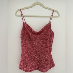 Nwt Xs Gentle Fawn Camisole Top. This Lightweight And Comfy Gentle Fawn Cami Is Perfect For A Night Out. The Satin Fabric Is Bias-Cut With A Cowl Neckline Designed To Flatter. Step Out In Style With The Camilla Tank - A Unique Print Designed In-House For A Fresh And Fashionable Look. Adjustable Straps Fitted Red Summer Camisole, Fitted Red Camisole For Summer, Red Tank Camisole For Spring, Red Camisole With Built-in Bra, Red Sleeveless Camisole With Built-in Bra, Red Tops With Built-in Bra For Spring, Red Fitted Casual Camisole, Red Spaghetti Strap Tops, Red Summer Camisole With Built-in Bra