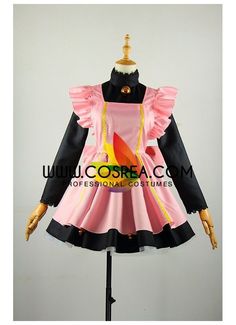 Cardcaptor Sakura The Pink Cat Cosplay Costume Cardcaptor Sakura Costumes, Pink Dress With Bow, Pink Harajuku Style Costume Accessories For Cosplay, Cardcaptor Sakura Dress, Pink Fitted Anime Cosplay Costume, Harajuku Pink Dress For Cosplay Events, Dress With Bow Tie, Professional Costumes, Cat Cosplay