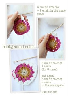 instructions for crochet flower pot holder