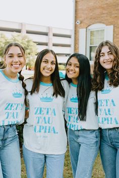 Zeta Tau Alpha custom Fraternity clothing Fraternity Recruitment, Alpha Fraternity, Design Your Own Shirt, Greek Clothing