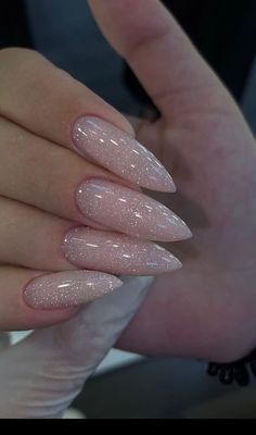 Velvet Nails Acrylic, Sparkly Nail Designs, Velvet Nails, Milky Nails, Homecoming Nails Acrylic, Minimal Nails, Shiny Nails, Nail Products, Sparkly Nails