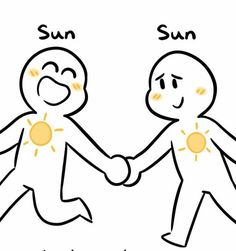 two people shaking hands with the sun shining on their faces and one person holding his hand