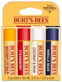 Beeswax Lip Balm, Burt's Bees, Burts Bees, Your Lips, Vanilla Bean, Vitamin E, To Leave, Lip Balm, Peppermint