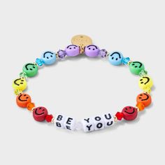 You've heard it before, but we’ll say it again. Stop worrying about what everyone else thinks! Show up as your most authentic self. Wear this vibrant, rainbow-hued bracelet as a daily reminder. This Little Word® is more than just a bracelet. It’s your key to inspiring a kinder world. Wear your word as long as you need it. When you’re ready, pass it on to someone else who needs it more. Each bracelet is marked with a unique ID tag. Connect your bracelet on the Little Words Project site, and track