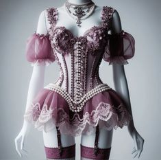 Baroque Corset, Book Dresses, Extravagant Wedding Dresses, Runway Fashion Couture, Old Fashion Dresses, Tour Outfits, Kawaii Clothes, Fantasy Fashion