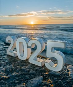 Happy New Year 2025, 2025 numbers on the beach, generative ai art stock illustration 2025 New Year Design, 2025 New Year, Happy New Year 2025, 2025 Logo, Best Fb Profile Pic, Vision Bored, Fb Profile, New Year Designs, Year End