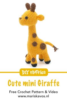 Crochet your own charming giraffe plush toy with this free Amigurumi pattern! Perfect for beginners and animal lovers, this step-by-step guide will help you craft a delightful safari friend. Visit DIY Fluffies for the full free pattern and start your crochet journey today!