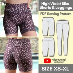 the shorts are designed to look like they have been made from high waist and leggings