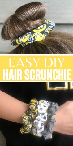 the easy diy hair scrunchie is so cute