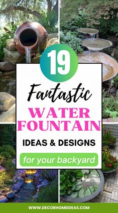 water fountain ideas and designs for your backyard