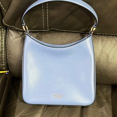 Has Tags And Never Used Fresh Blue Shoulder Bag. Zipper Closure. Crossbody Strap. Outlet Bag. Designer Blue Square Bags, Elegant Light Blue Shoulder Bag With Gold-tone Hardware, Light Blue Evening Shoulder Bag, Luxury Kate Spade Light Blue Bag, Luxury Light Blue Kate Spade Bag, Blue Square Bag With Gold-tone Hardware, Blue Square Bags With Gold-tone Hardware, Chic Light Blue Kate Spade Bag, Formal Light Blue Kate Spade Bag