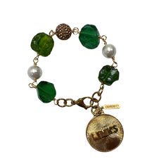 Links Green Rough Quartz, Shell Pearl Bracelet METAL: Stainless Steel SIZE: Bracelet fits a 7"-7.5" (Average size wrist) CLOSURE: Lobster Claw Rough Quartz, Bracelet Metal, Green Quartz, Quartz Bracelet, Metal Bracelets, Pearl Bracelet, Silver Bracelets, Lobster Claw, Link Bracelets