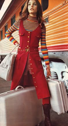 Super Seventies — vintagefashionandbeauty: Susan Dey, 1970s Mode Coachella, Susan Dey, Sassy Style, Red Jumper, 70s Outfits, Partridge Family