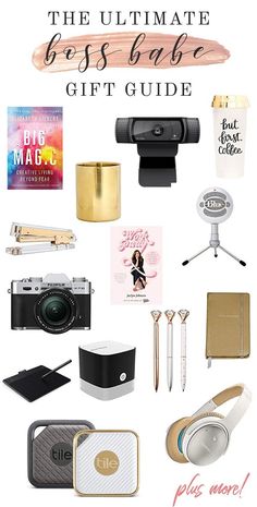 the ultimate gift guide for girls with text overlay that reads, the ultimate gifts guide