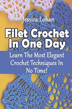 a book cover with crochet in one day