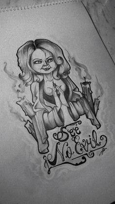 Tiffany From Chucky Tattoo, Bride Of Chucky Tattoo Stencil, Tiffany Valentine Tattoo Ideas, Tiffany Valentine Drawing, Tiffany Bride Of Chucky Tattoo, Tiffany Chucky Tattoo, Tiffany Tattoo Chucky, Tiffany Drawing Chucky, Bride Of Chucky Drawing