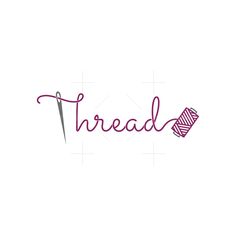 the word thread is written in pink ink