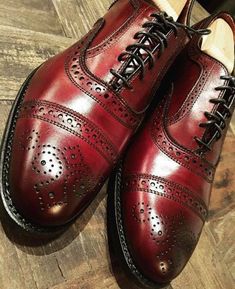 Classic Burgundy Cap Toe Oxfords, Burgundy Brogue Cap Toe Dress Shoes, Burgundy Cap Toe Leather Shoes With Brogue Detailing, Classic Burgundy Wingtip Dress Shoes, Burgundy Brogue Oxfords With Plain Toe, Burgundy Oxfords With Brogue Detailing And Plain Toe, Classic Burgundy Leather Shoes With Brogue Detailing, Classic Burgundy Leather Shoes With Round Toe, Classic Burgundy Wingtip Leather Shoes