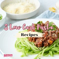 3 low carb pasta recipes Low Carb Pasta Recipes, Low Carb Pasta, Carb Recipes, Almond Flour, Pasta Recipes, Low Carb Recipes, Low Carb