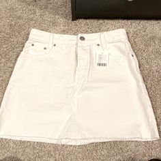 Mid Rise, White Denim Skirt, Nwt Urban Outfitters Skirt, White Denim Skirt, White Denim, Mid Rise, Denim Skirt, Urban Outfitters, Womens Skirt, White, Women Shopping