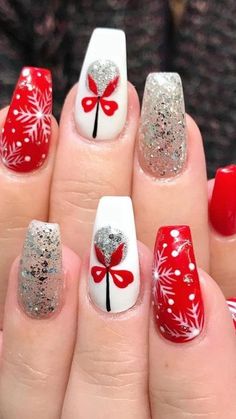 Rainbow Nails Design, Holiday Nails Christmas, Special Nails, Art Design Ideas, Holiday Nail, Holiday Nail Art, Top Nail, Rainbow Nails, Christmas Nail Designs