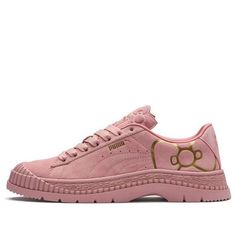 (WMNS) Puma x HELLO KITTY Utility 372974-01 (SNKR/Skate/Women's/Crossover) Pink Puma Logo Sneakers For Streetwear, Pink Puma Sneakers For Streetwear, Trendy Puma Sneakers For Streetwear, Puma X, Crossover, Hello Kitty, Outfit Ideas, Kitty