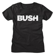 Bush Women's T-shirt by American Classics Bush are a British rock band formed in London in the 90's, but due their grunge sound, Bush were wildly successful in the US and not in the UK. Their lineup consists of lead vocalist and rhythm guitarist Gavin Rossdale, lead guitarist Chris Traynor, bassist Corey Britz and drummer Nik Hughes. They went on to become one of the most commercially successful rock bands of the 1990s, selling over 10 million records in the USA and 20 million records worldwide. Bush Band, Gavin Rossdale, Alt Rock, British Rock, Rock Tees, Tour Merch, Rock Groups, Band Merchandise, Simple Tshirt