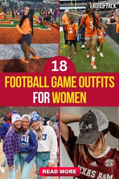 Football season is here, and so are these 18 fall outfits that are perfect for game day. From casual to chic, these looks will ensure you're the best-dressed fan in the crowd. #FootballOutfits #FallFashion #WomensStyle #GameDayLooks #AutumnOutfits Cal Game Day Outfit, Tech Football Game Outfit, College Football Outfits For Women, Outfit For Sporting Event, What To Wear To Football Game Outfits, Alabama Game Day Outfit Mom, How To Wear A Football Jersey For Women, Plus Size Football Game Outfit, 49ers Game Outfit Women