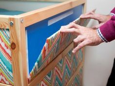 Give a basic bunk bed a custom look with do-it-yourself fabric panels and a ready-made fabric awning. Get the step-by-step instructions from the design experts at HGTV.com. Cama Ikea Kura, Baby Room Boy, Ikea Bed Hack, Kids Rooms Shared, Fabric Awning